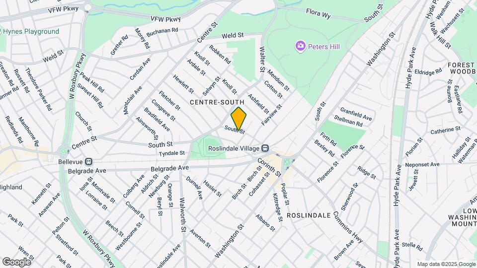 848 South St, Unit 2 Map and Location Details