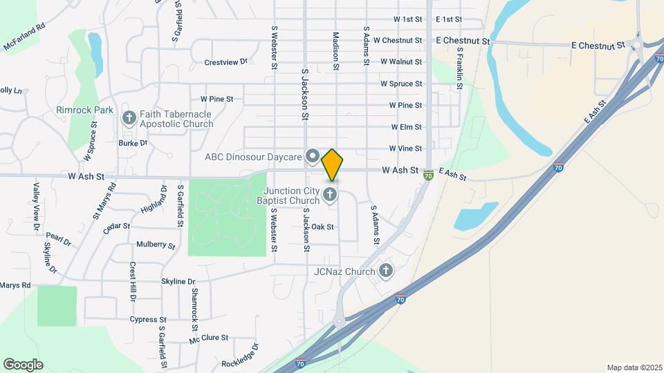 822 S Madison St Map and Location Details