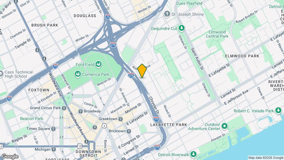 1400 Chrysler Dr, Unit 307 Map and Location Details