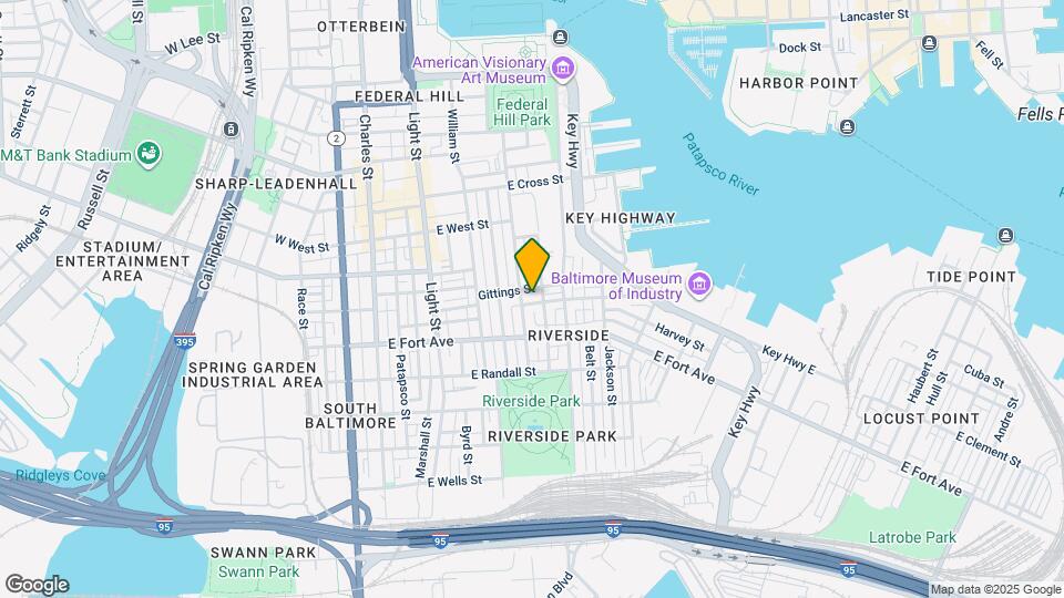 400 E Clement St Map and Location Details