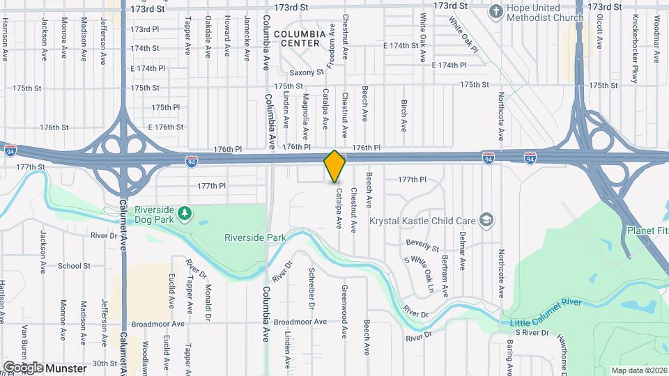 7728 Catalpa Ave Map and Location Details