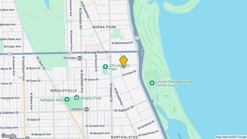 3825 N Pine Grove Ave Map and Location Details