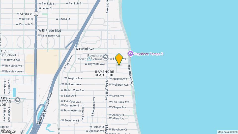 2915 W Bay View Ave Map and Location Details