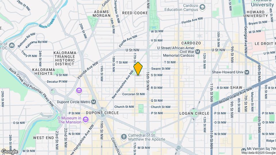 1632 S St NW Map and Location Details