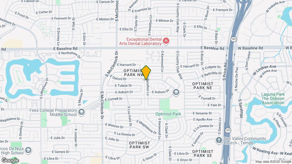 5406 S Hazelton Ln Map and Location Details