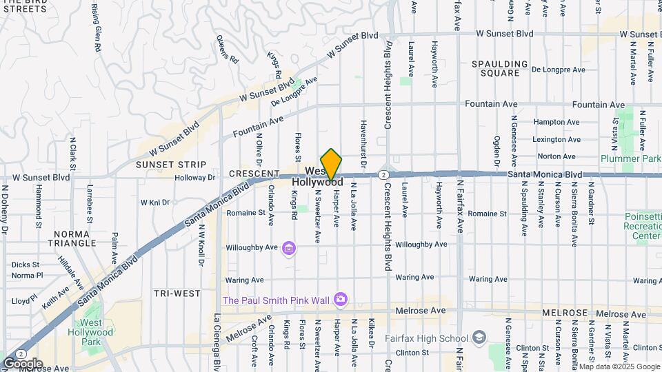 1051 N Harper Ave Mapa y Detalles de la Ubicación