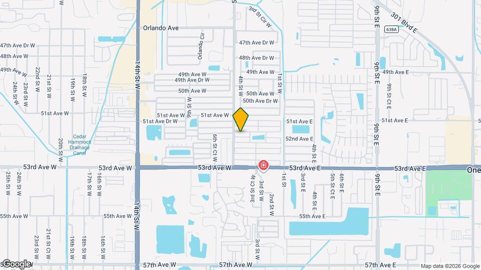 407 51st Ave Terrace W Map and Location Details