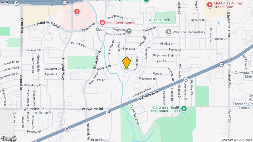801 Canyon Ridge Dr Map and Location Details
