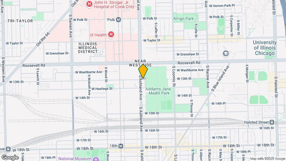1301 S Ashland Ave Map and Location Details