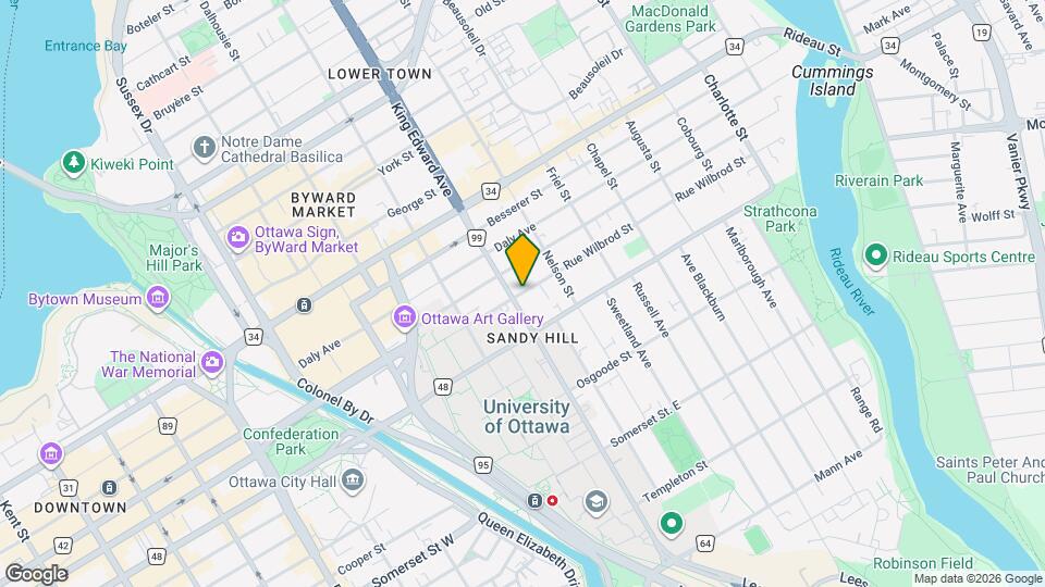 232 Rue Wilbrod St Map and Location Details