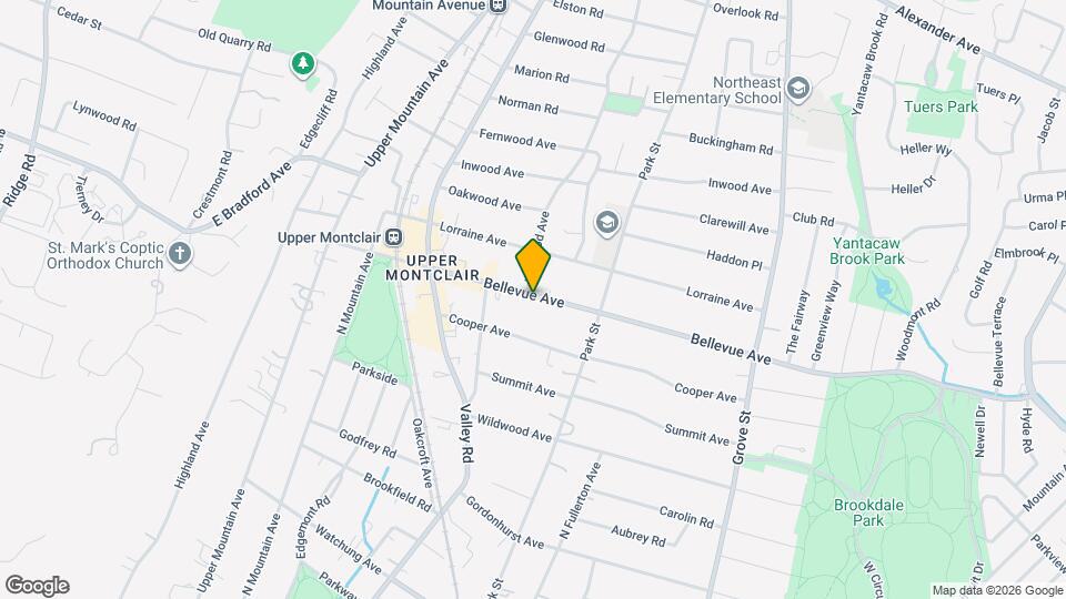 180 Bellevue Ave Map and Location Details