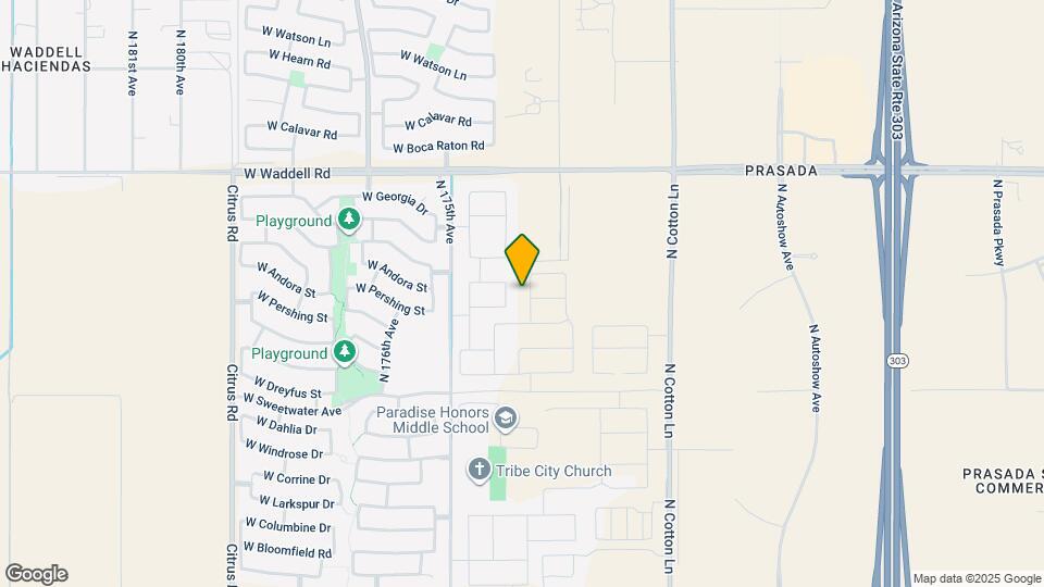 13358 N 173rd Ln Map and Location Details