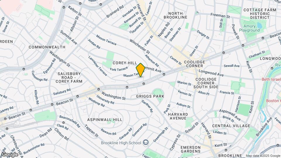 1490 Beacon St Map and Location Details