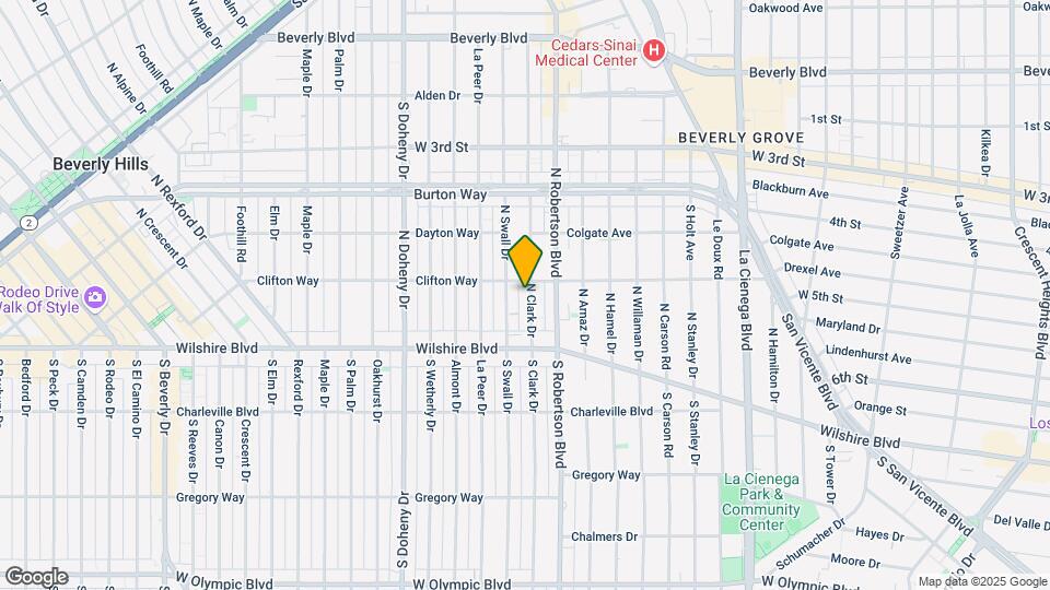 163 N Clark Dr Mapa y Detalles de la Ubicación