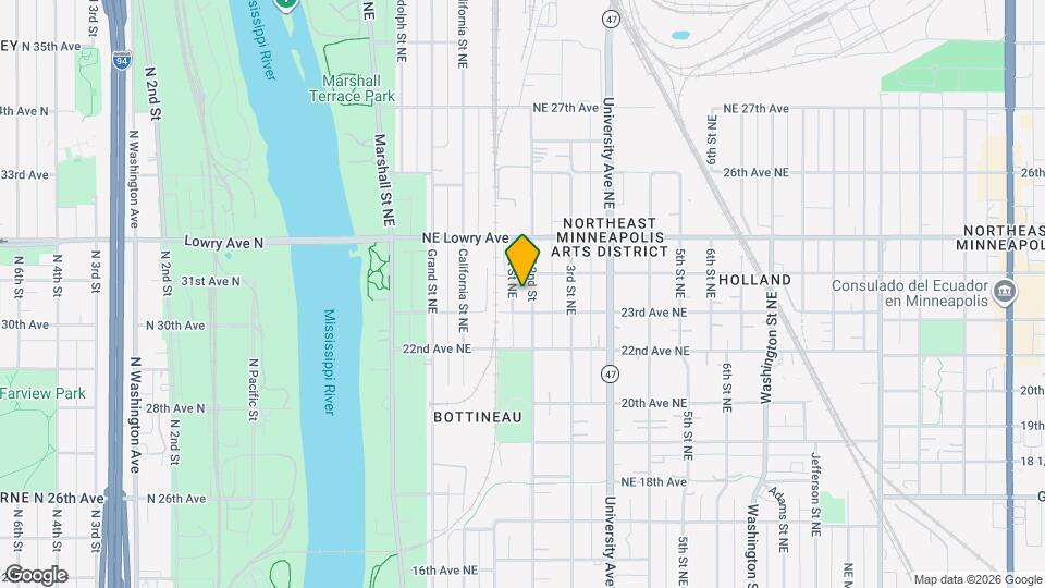 2314 2nd St NE, Unit 2 Map and Location Details