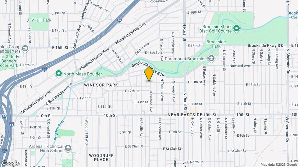 1232 Keystone Ave Map and Location Details