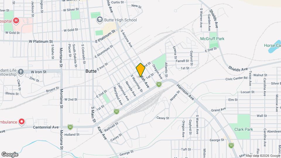1041 Utah Ave Map and Location Details