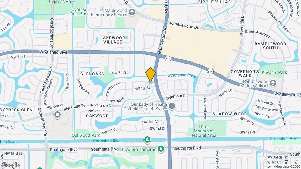 9643 NW 4th St Map and Location Details