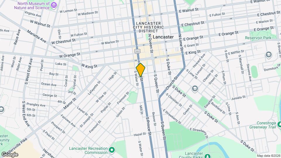 116 S Prince St, Unit 116-2 Map and Location Details