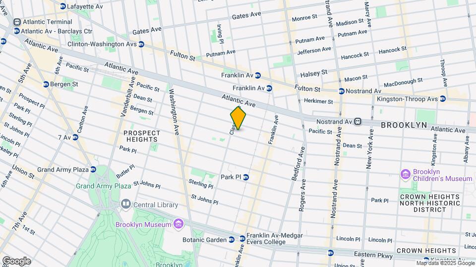 871 Bergen St Map and Location Details