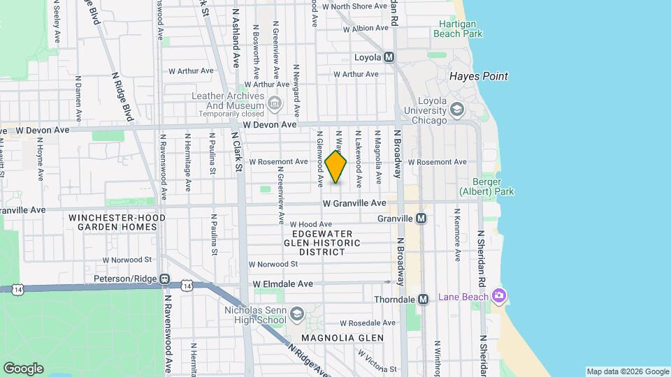 6220 N Wayne Ave, Unit Unit 2 Map and Location Details