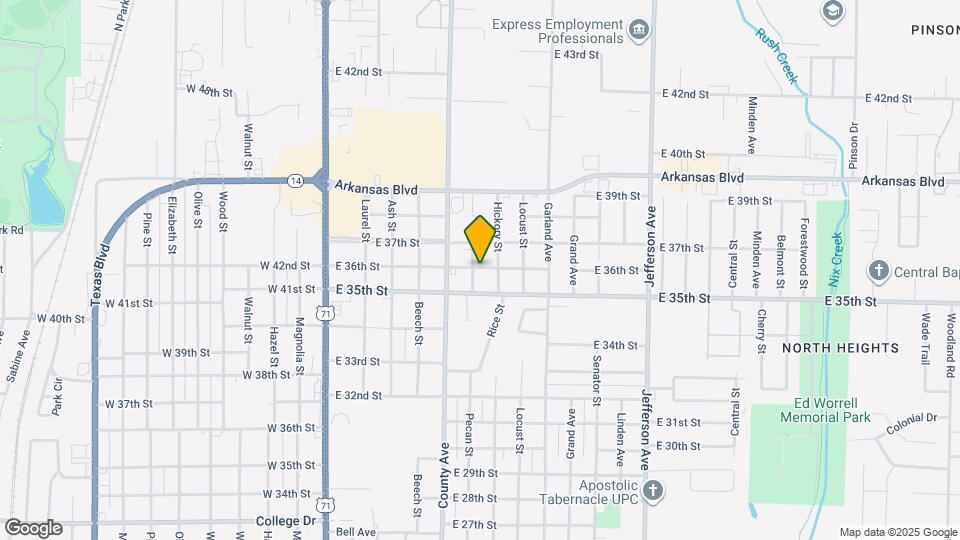 3524 Pecan St Mapa y Detalles de la Ubicación