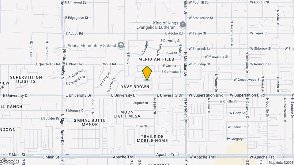 11328 E Caballero St Map and Location Details