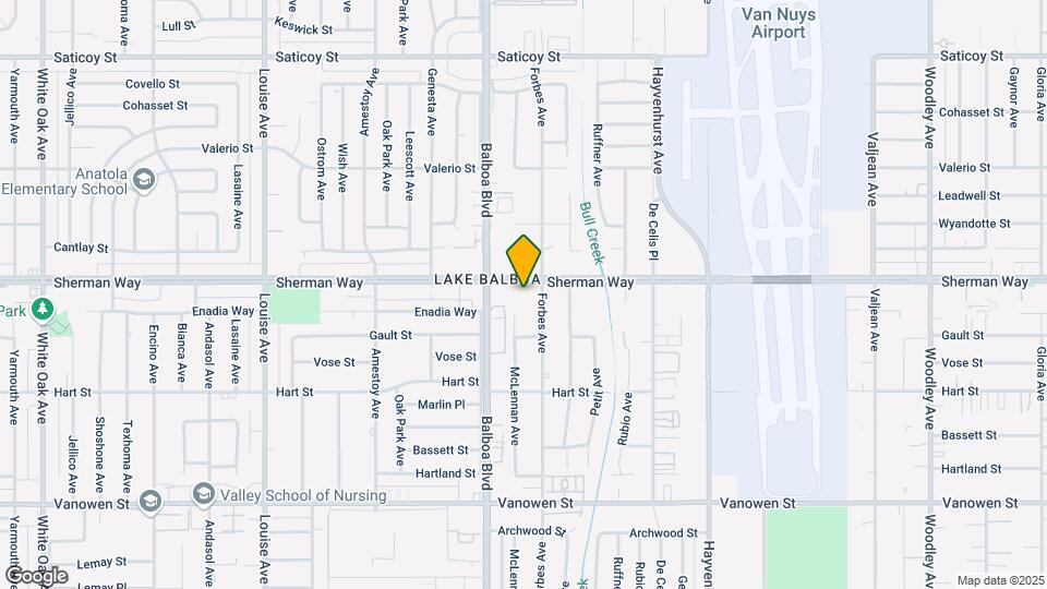16812 Sherman Way Map and Location Details