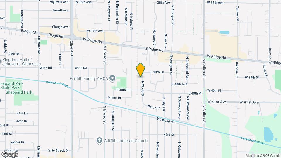 1418 N Wood St Map and Location Details