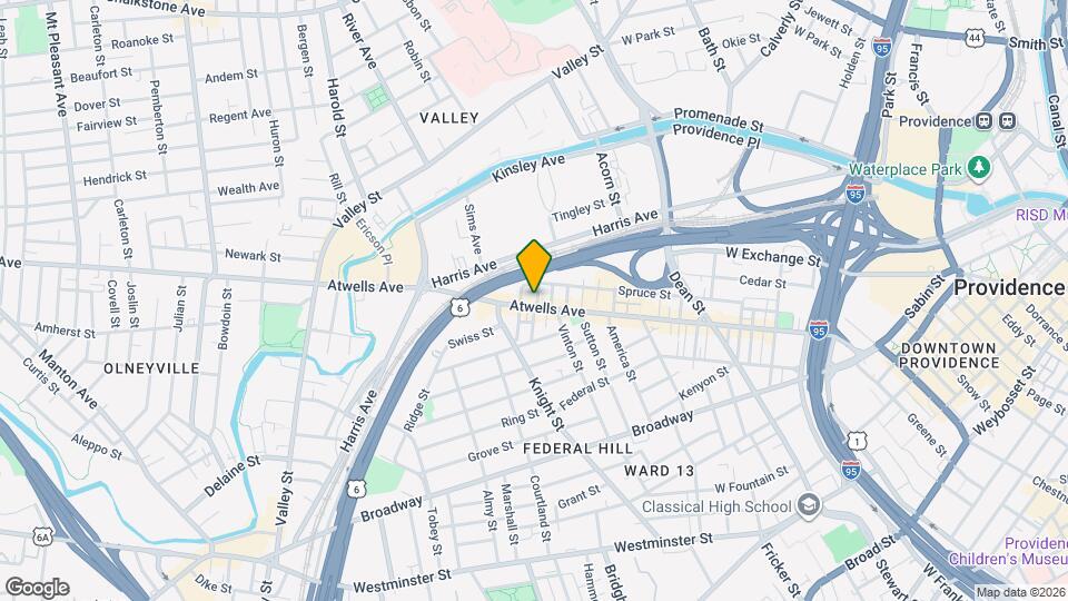 413 Atwells Ave Map and Location Details