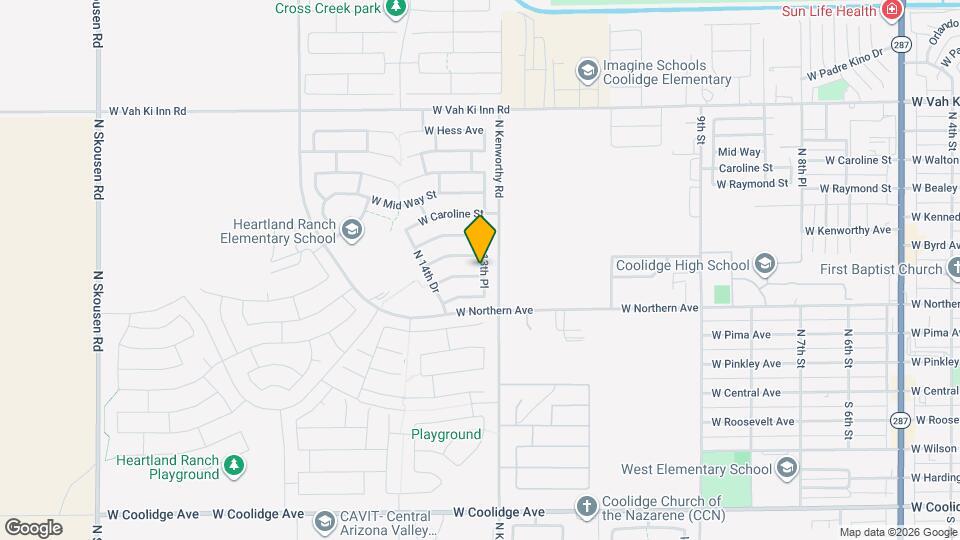 1304 W Byrd Ave Map and Location Details