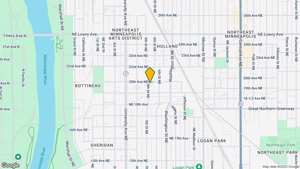 1923 5th St NE Map and Location Details