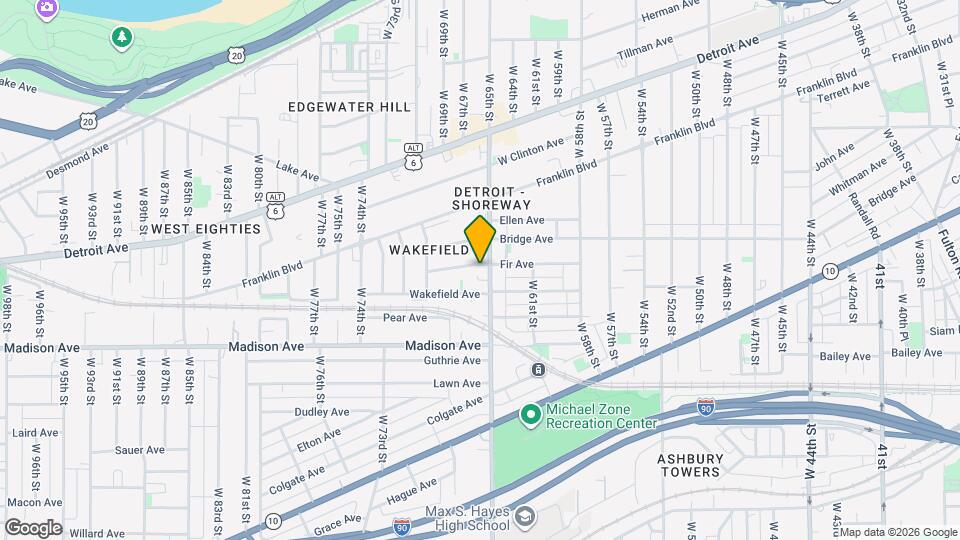 6511 Fir Ave Map and Location Details