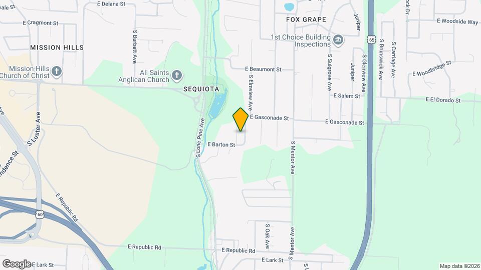 3744 S Christine Ave Map and Location Details