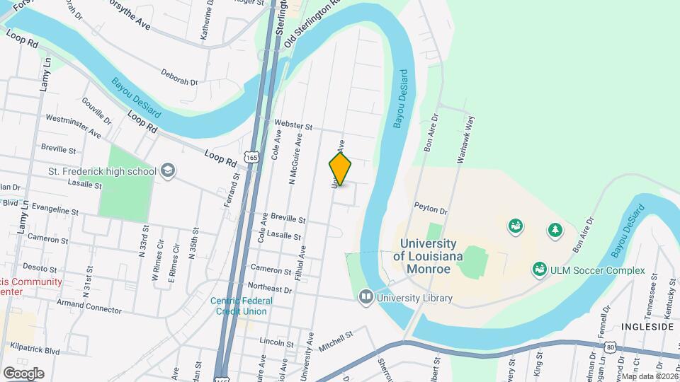 1408 University Ave Map and Location Details