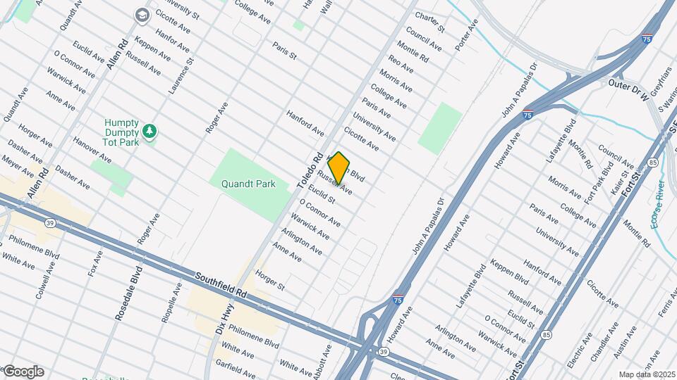 1857 Russell Ave Map and Location Details