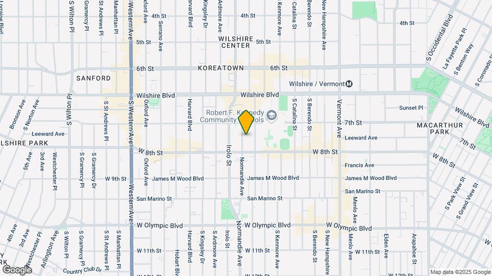 732 Normandie Ave Mapa y Detalles de la Ubicación