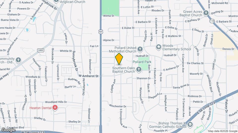 3211 S Donnybrook Ave Map and Location Details