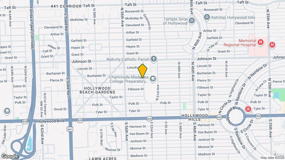 5301 Pierce St Map and Location Details