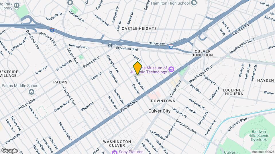 3714 Hughes Ave Mapa y Detalles de la Ubicación