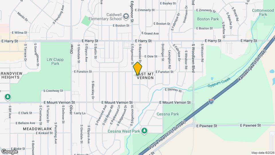 1819 S Roanoke Dr Map and Location Details