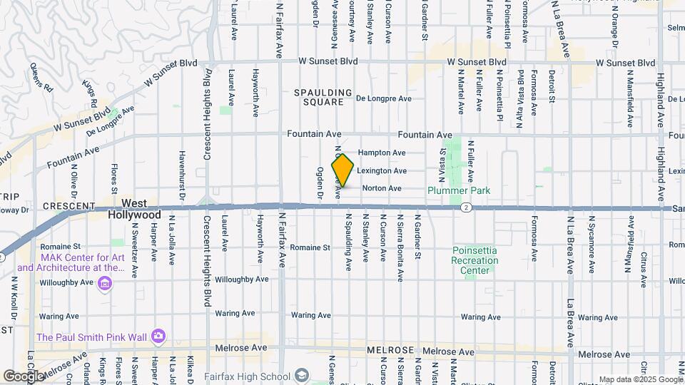 7732 N Norton Ave Mapa y Detalles de la Ubicación