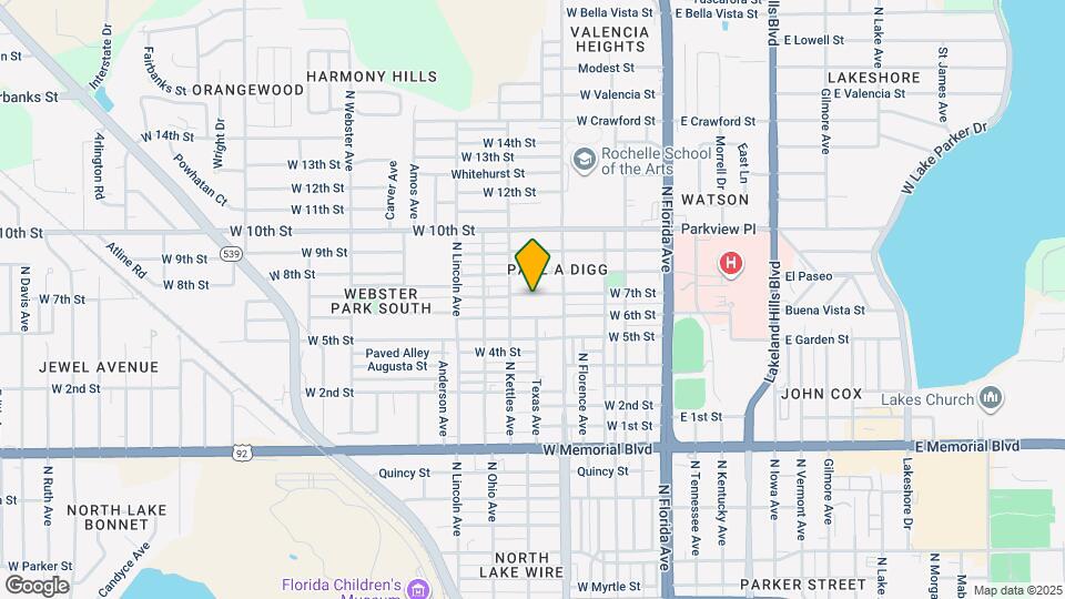 602 W 7th St Map and Location Details