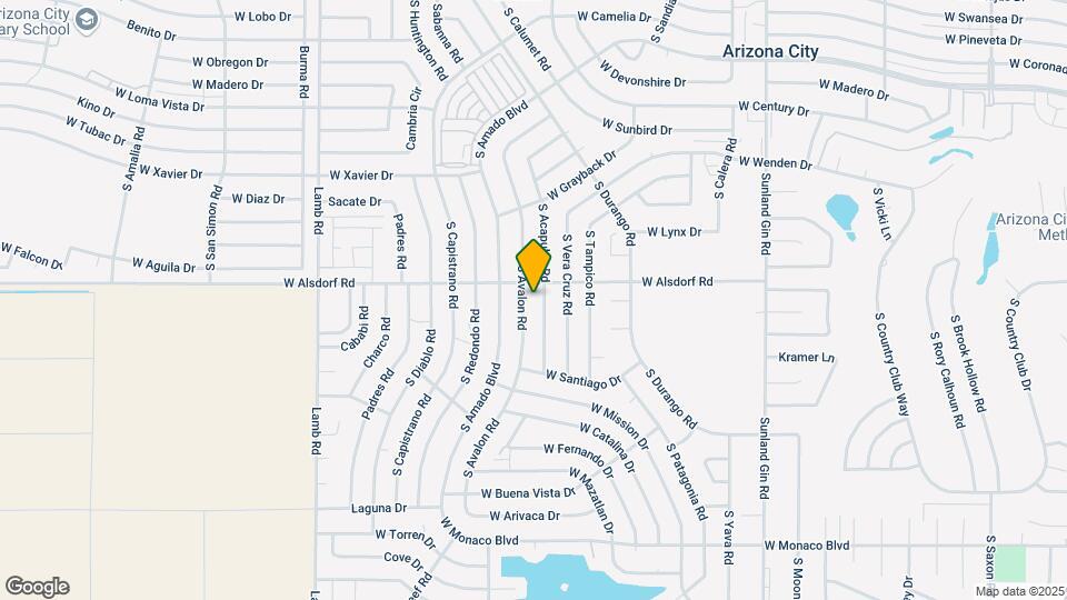 14555 S Avalon Rd Map and Location Details