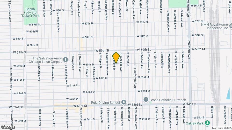 6001-6005 S Richmond St Map and Location Details