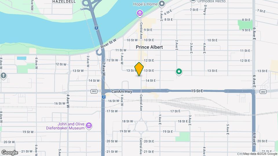 14 St W Map and Location Details