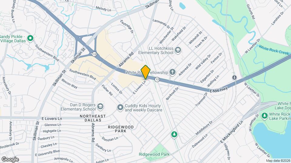 6648 E Lovers Ln Map and Location Details