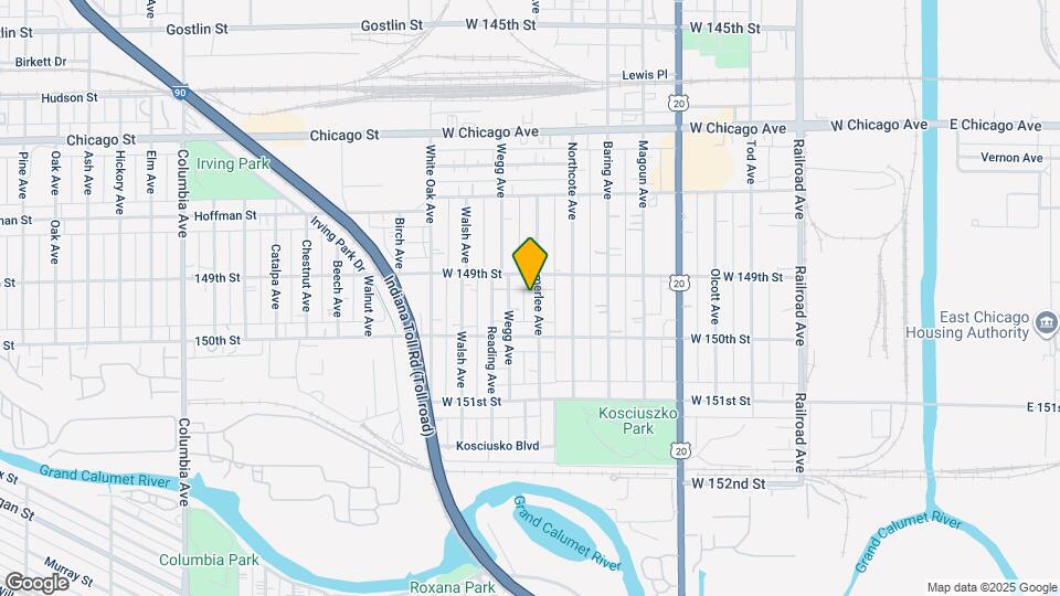 4916 Homerlee Ave Map and Location Details