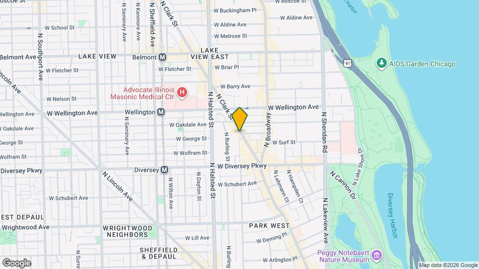 2886 N Clark St Map and Location Details