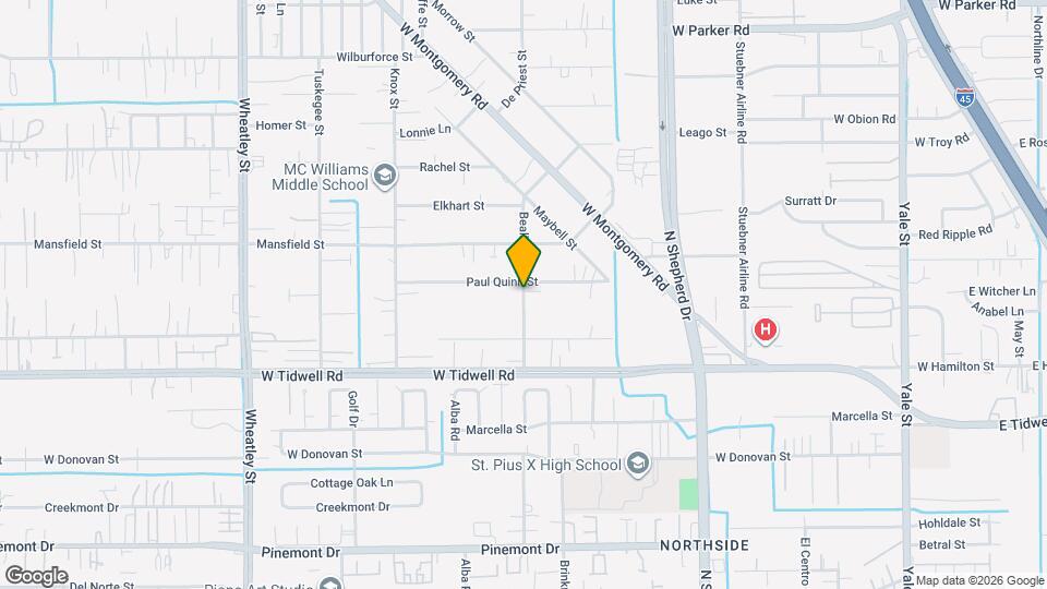 5720 Beall St Map and Location Details